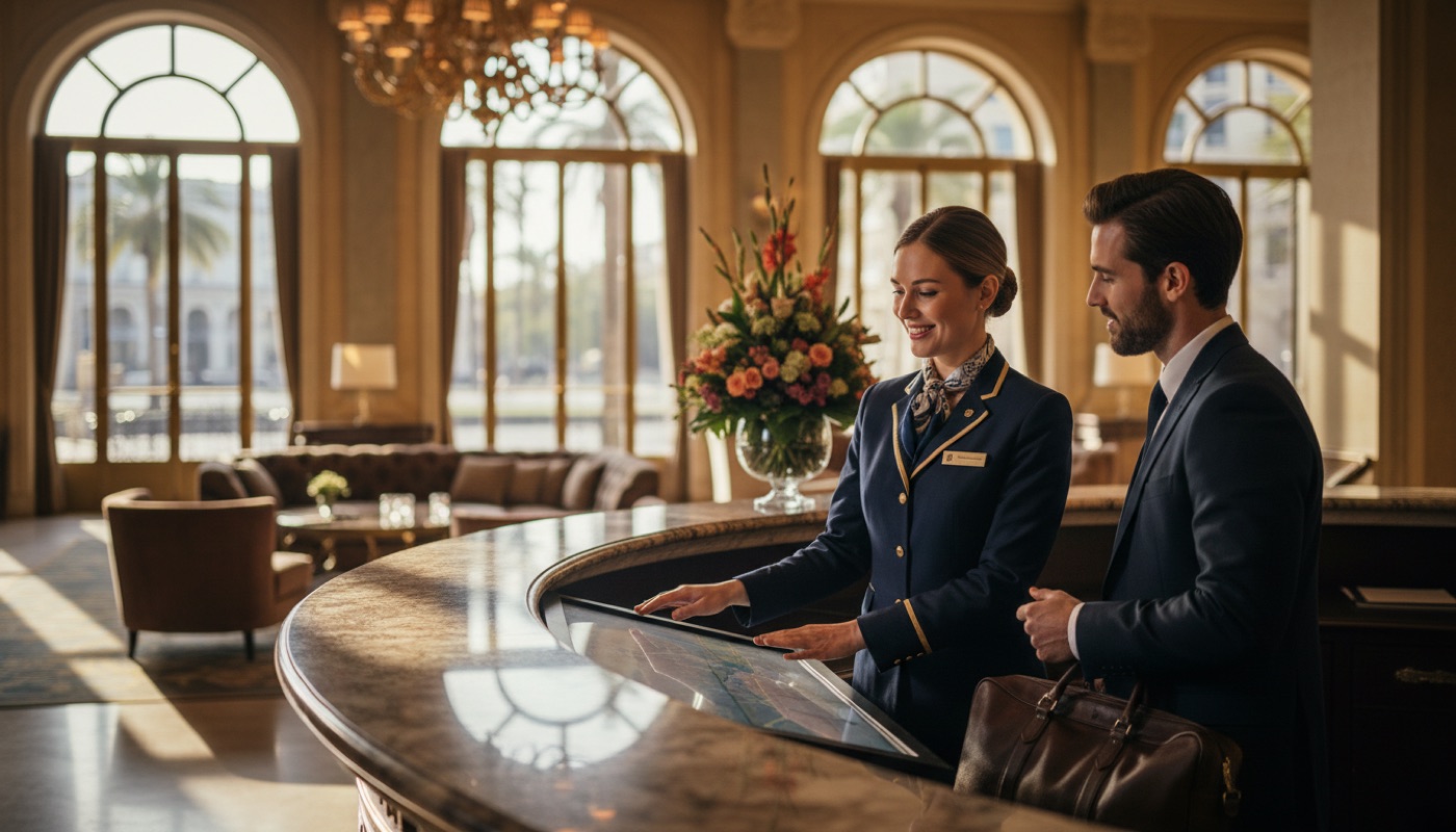 The concierge who works before check-in